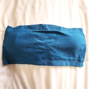 NWOT Turquoise Bandeau 3X Tub Top Bra